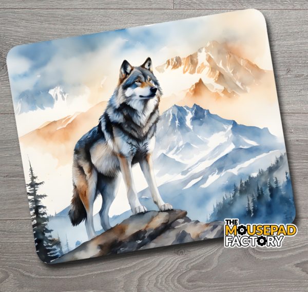 wolf mouse pad