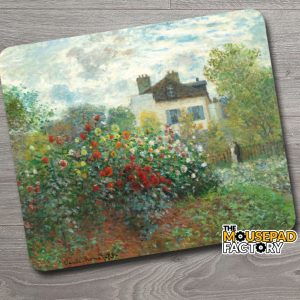 The Artist's Garden in Argenteuil, A Corner of the Garden with Dahlias (1873) by Claude Monet