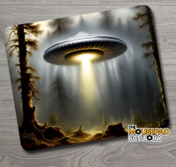 UFO Forest mouse pad