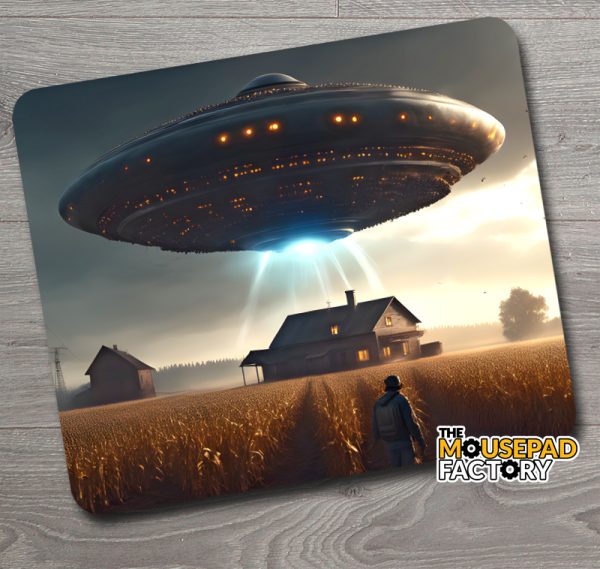 UFO Abduction mouse pad